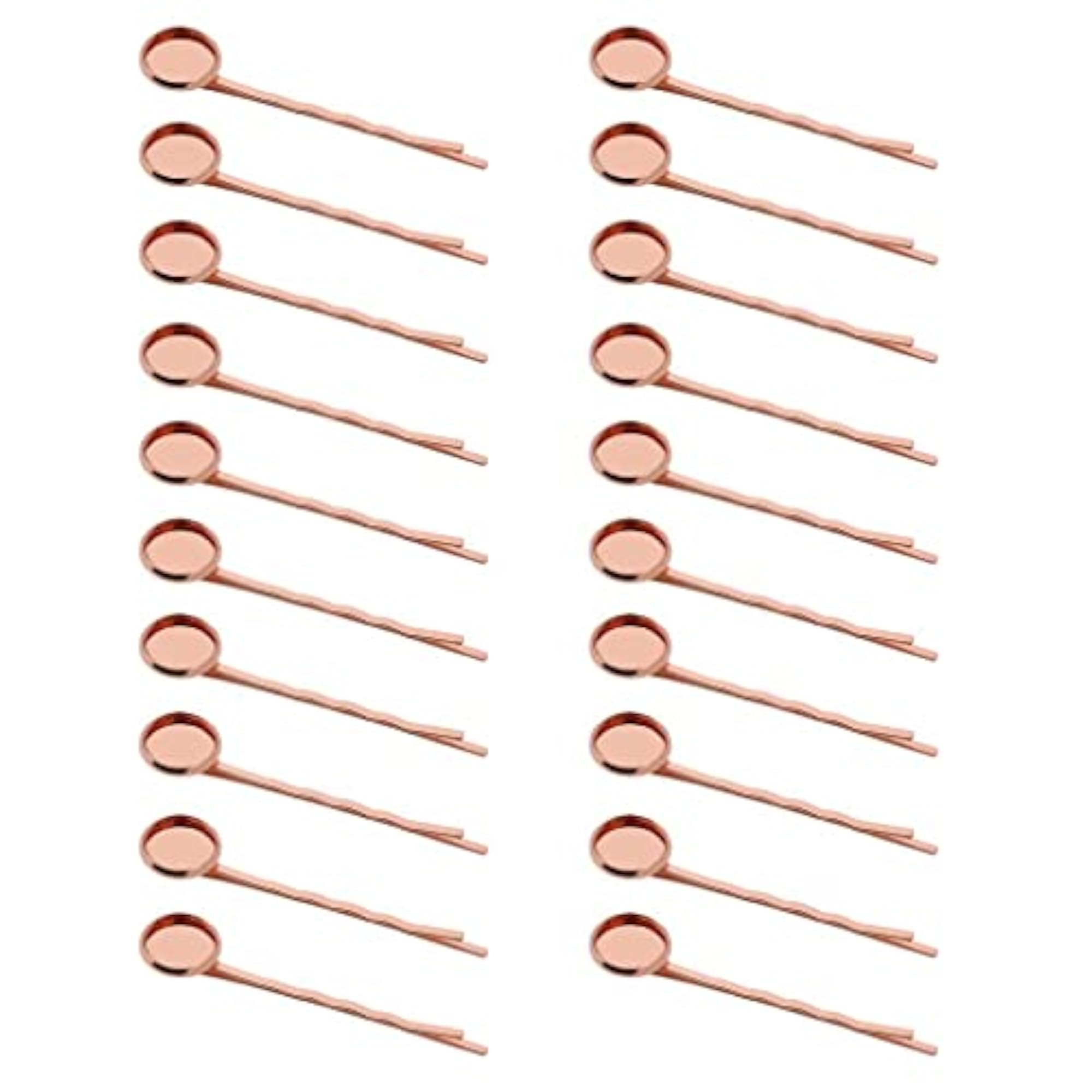 20Pcs Blank Cabochon Beads Hair Clip Setting Base